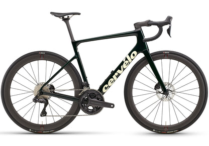 2026 Cervélo Caledonia-5 Ultegra Di2 Unisex Endurance Road Bike, Emerald/Cream