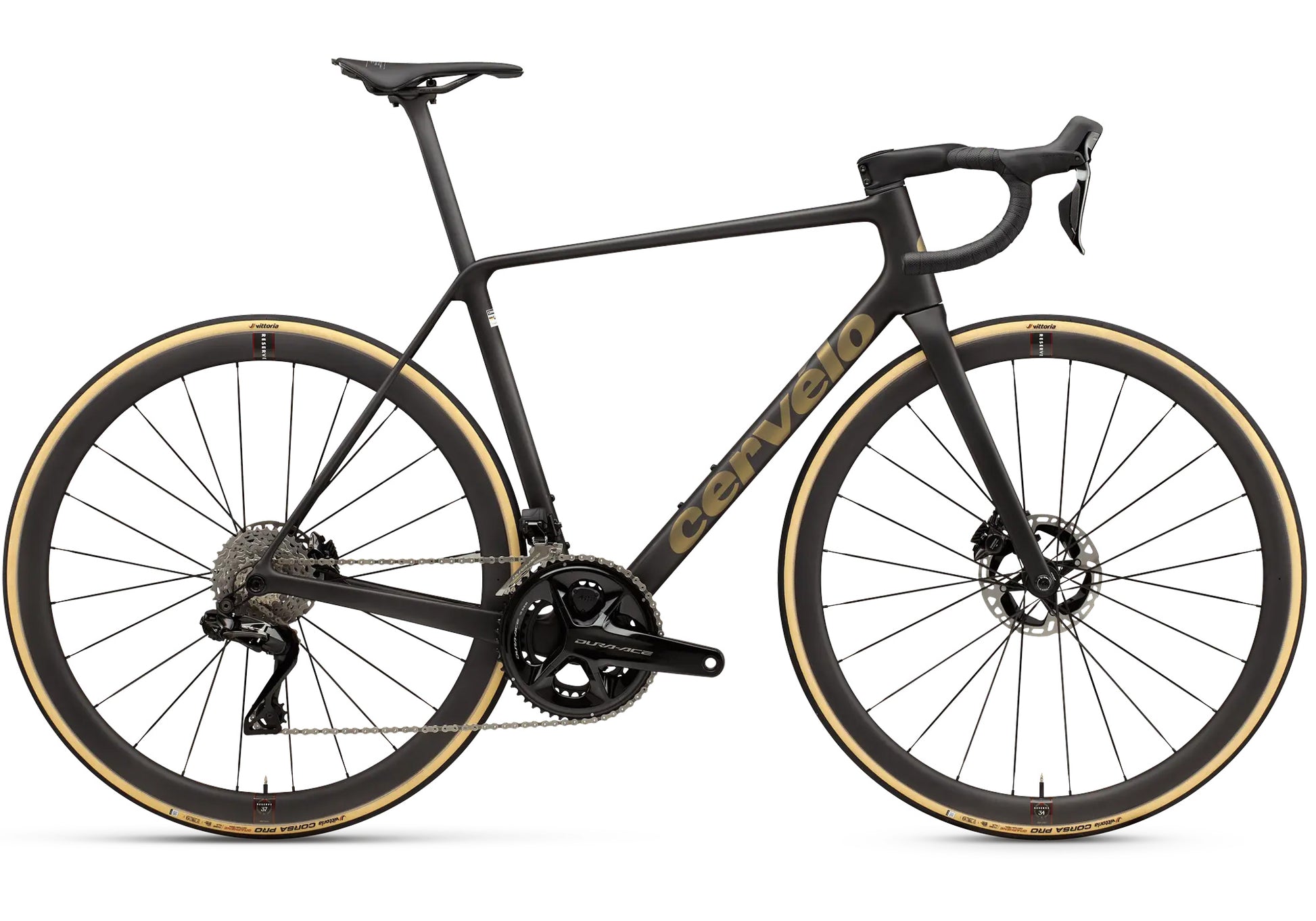 2026 Cervèlo C26 R5 Dura-Ace DI2 Unisex Road Bike, Five Black/Bronze