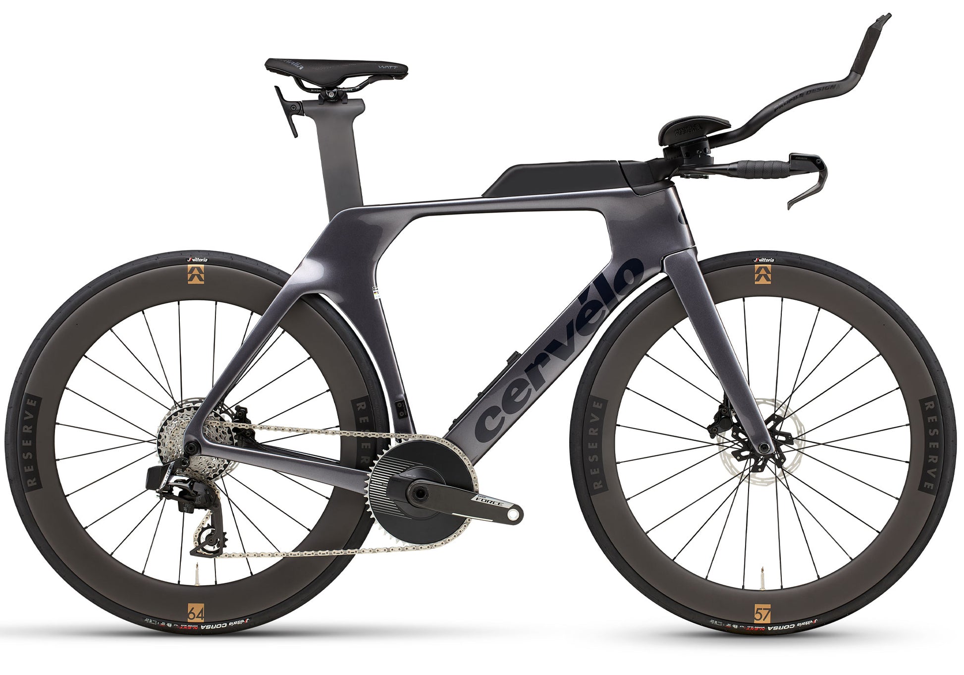 2026 Cervélo P Force AXS 1 Unisex Time Trial/Triathlon Bike, Basalt