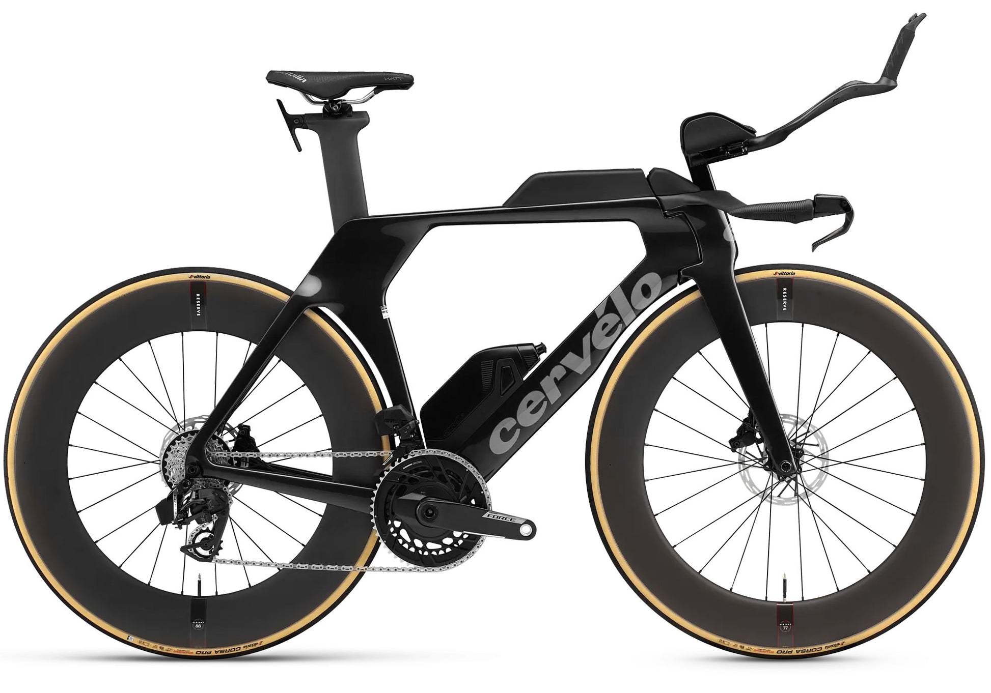 2026 Cervélo P5 Force AXS Unisex Time Trial/Triathlon Bike, Five Black