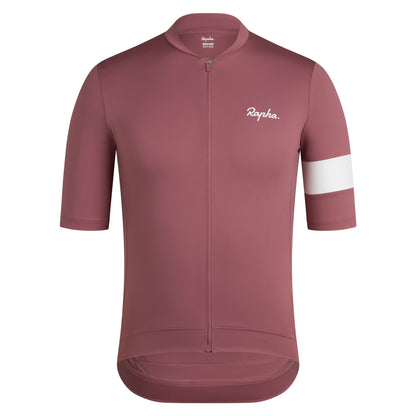 Rapha Men's Core Jersey Baby Rose Brown/White image 1