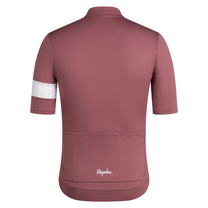 Rapha Men's Core Jersey Baby Rose Brown/White image 2