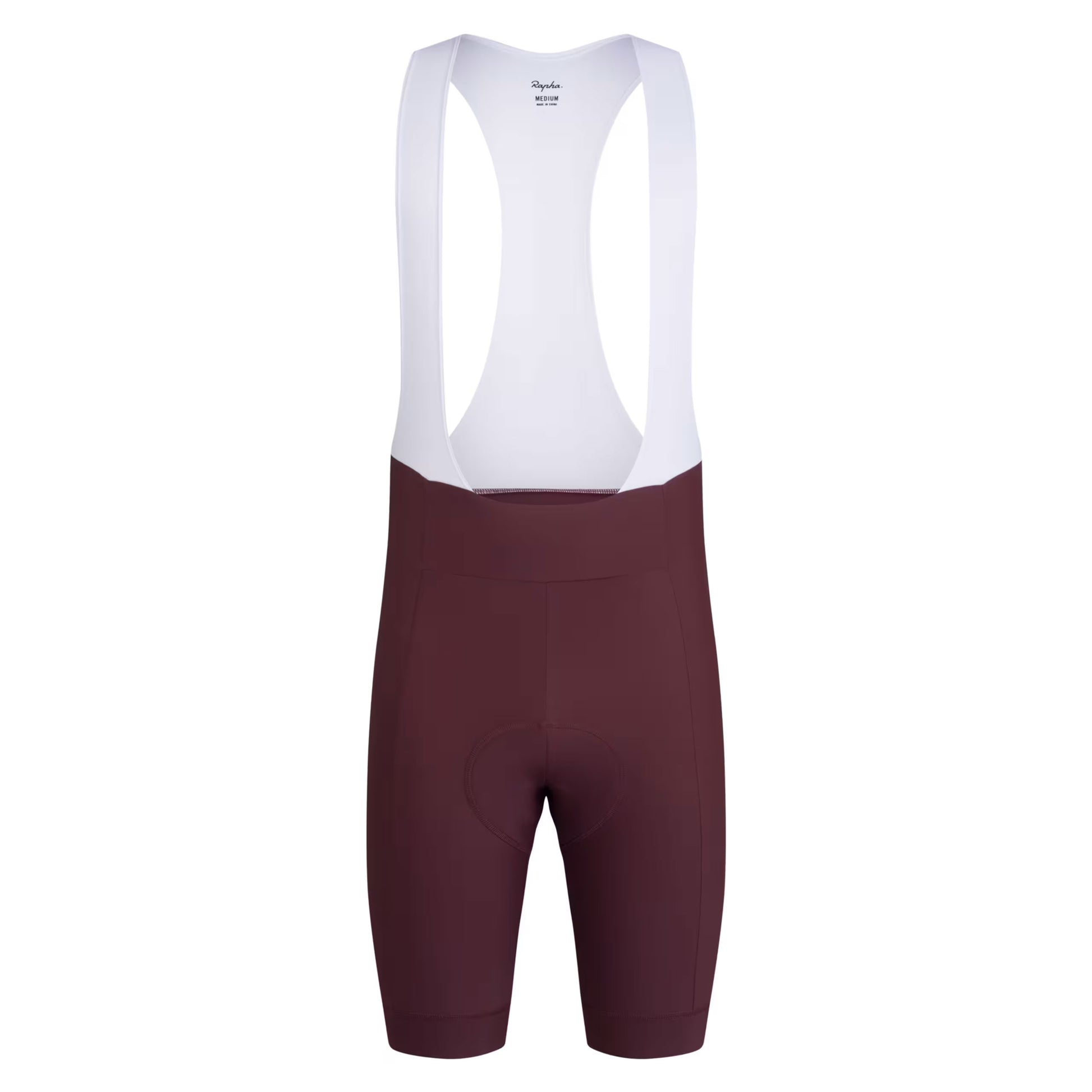 Rapha Men's Core Bib Shorts, Fudge/White Alyssum front