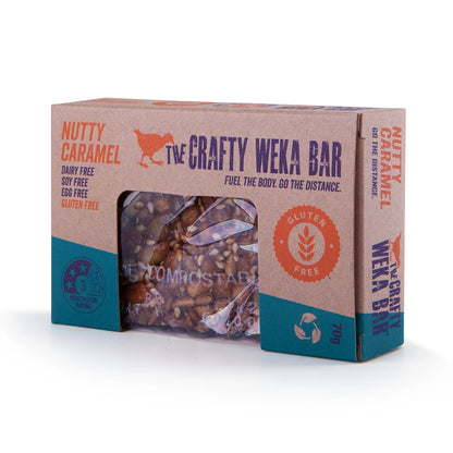 The Crafty Weka Bar - Nutty Caramel 75 Gram CWBGNCNZ12 image 1