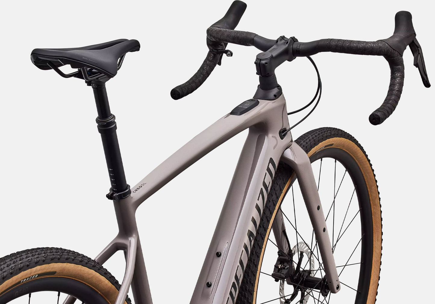 2027 Specialized Turbo Creo 2 Comp Unisex Electric Road Bike, Gloss Desert Metallic image 7