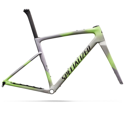 2027 Specialized Crux 5 Frameset, Dolomite Metallic/Powder Lime image 3
