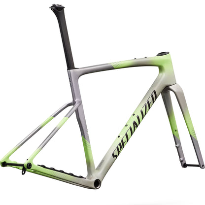 2027 Specialized Crux 5 Frameset, Dolomite Metallic/Powder Lime image 2