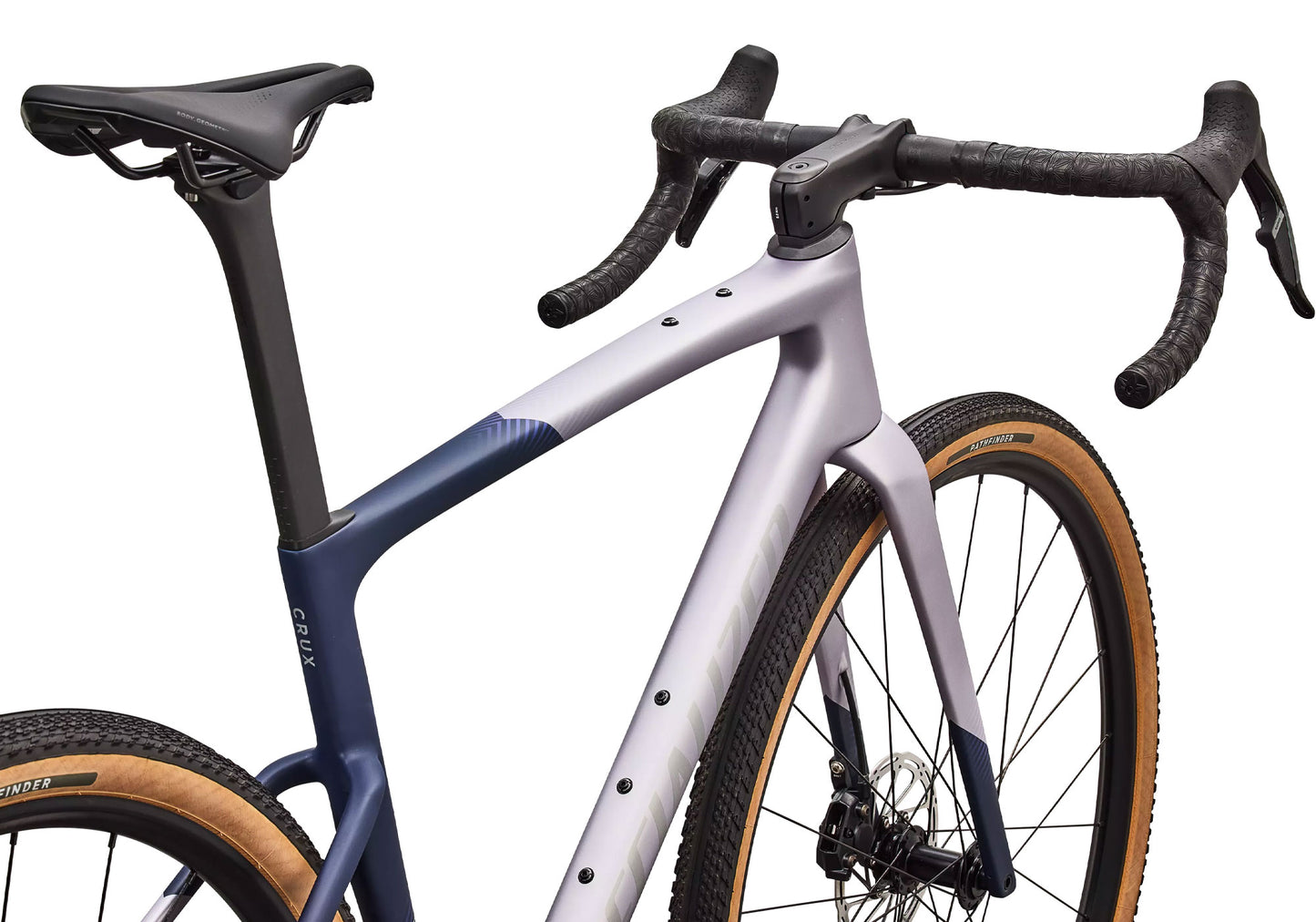 2027 Specialized Crux 5 Comp Unisex Gravel Bike, SRAM Rival XPLR, Amethyst Frost image 4