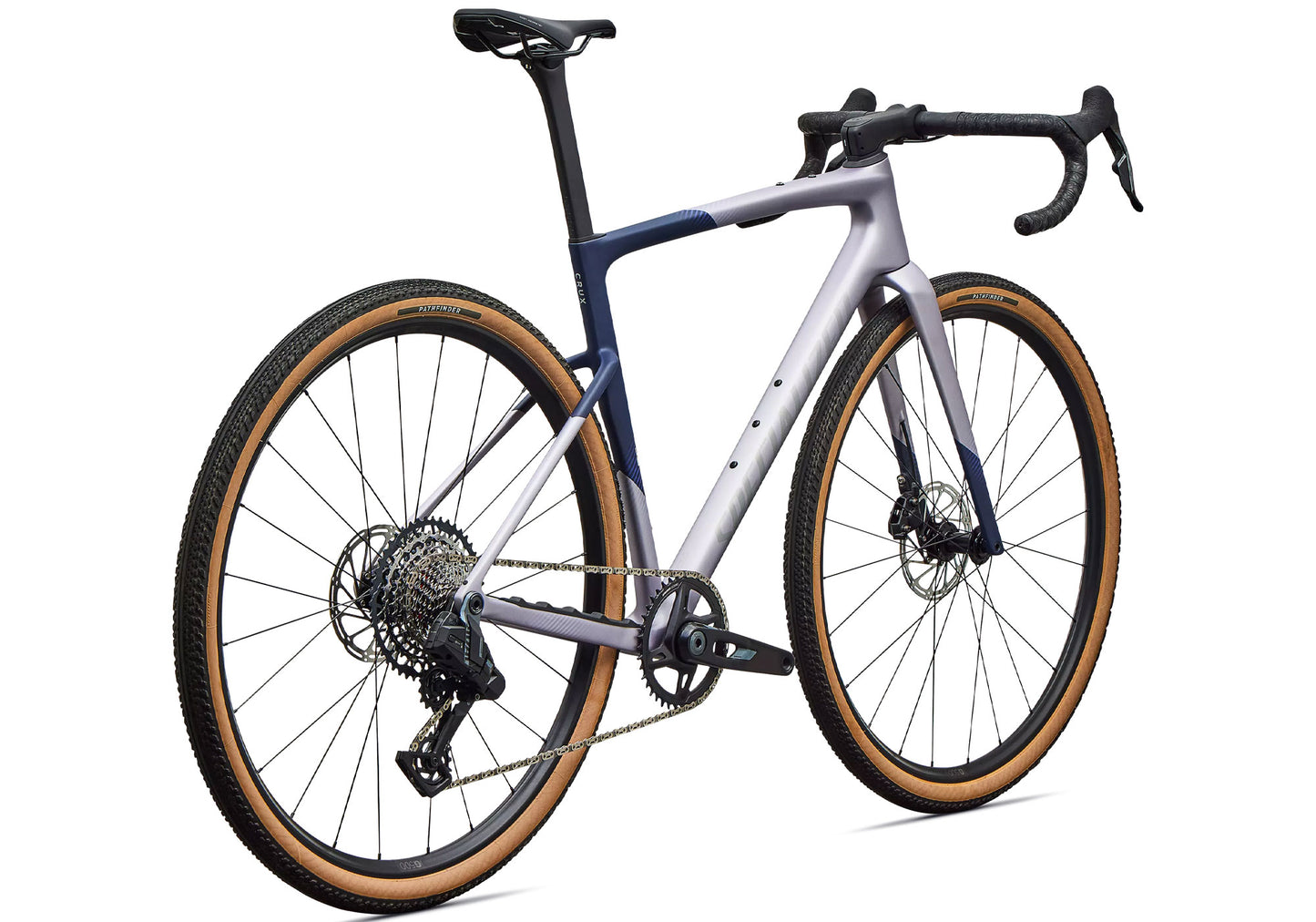 2027 Specialized Crux 5 Comp Unisex Gravel Bike, SRAM Rival XPLR, Amethyst Frost image 3