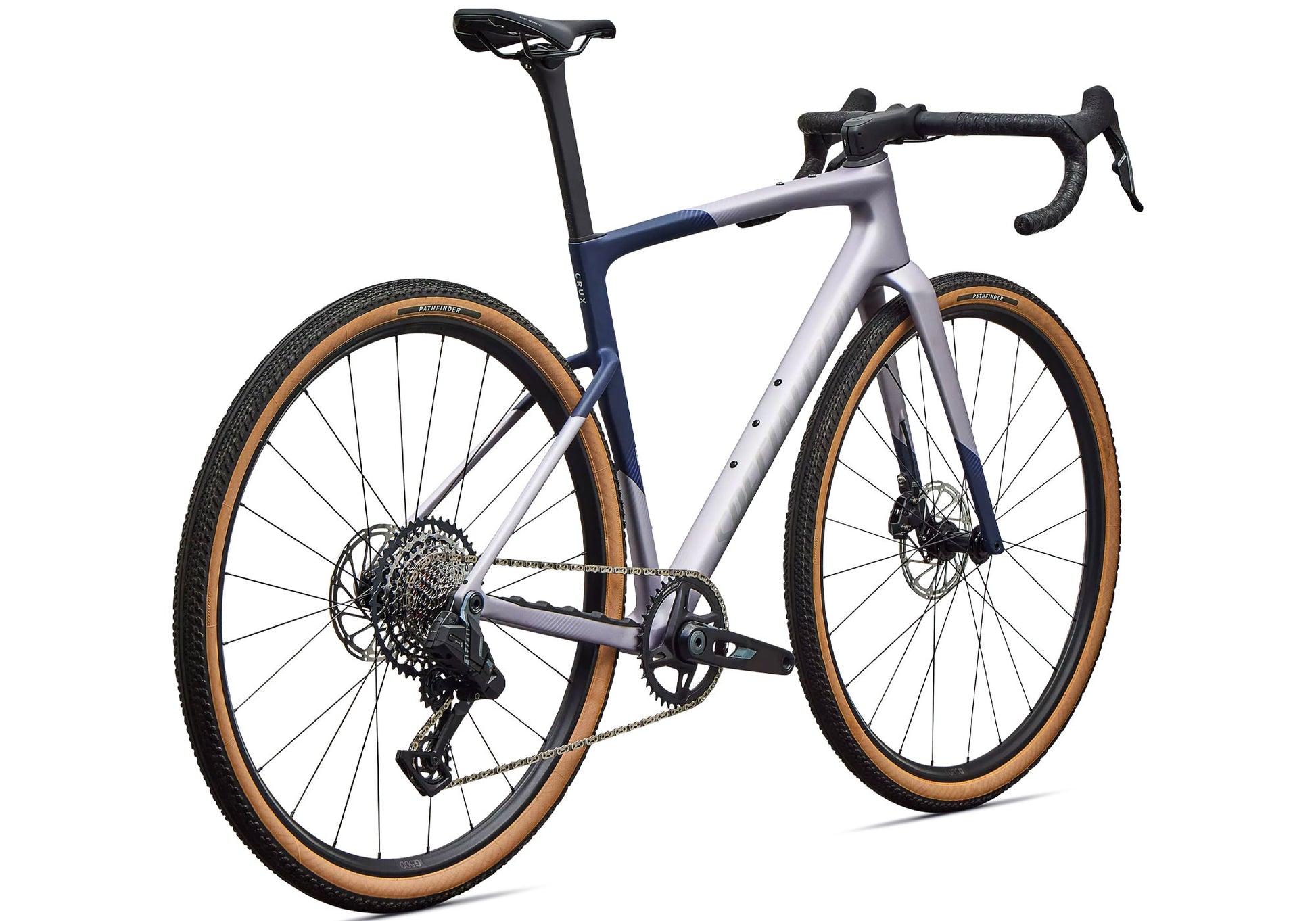 2027 Specialized Crux 5 Comp Unisex Gravel Bike, SRAM Rival XPLR, Amethyst Frost image 3