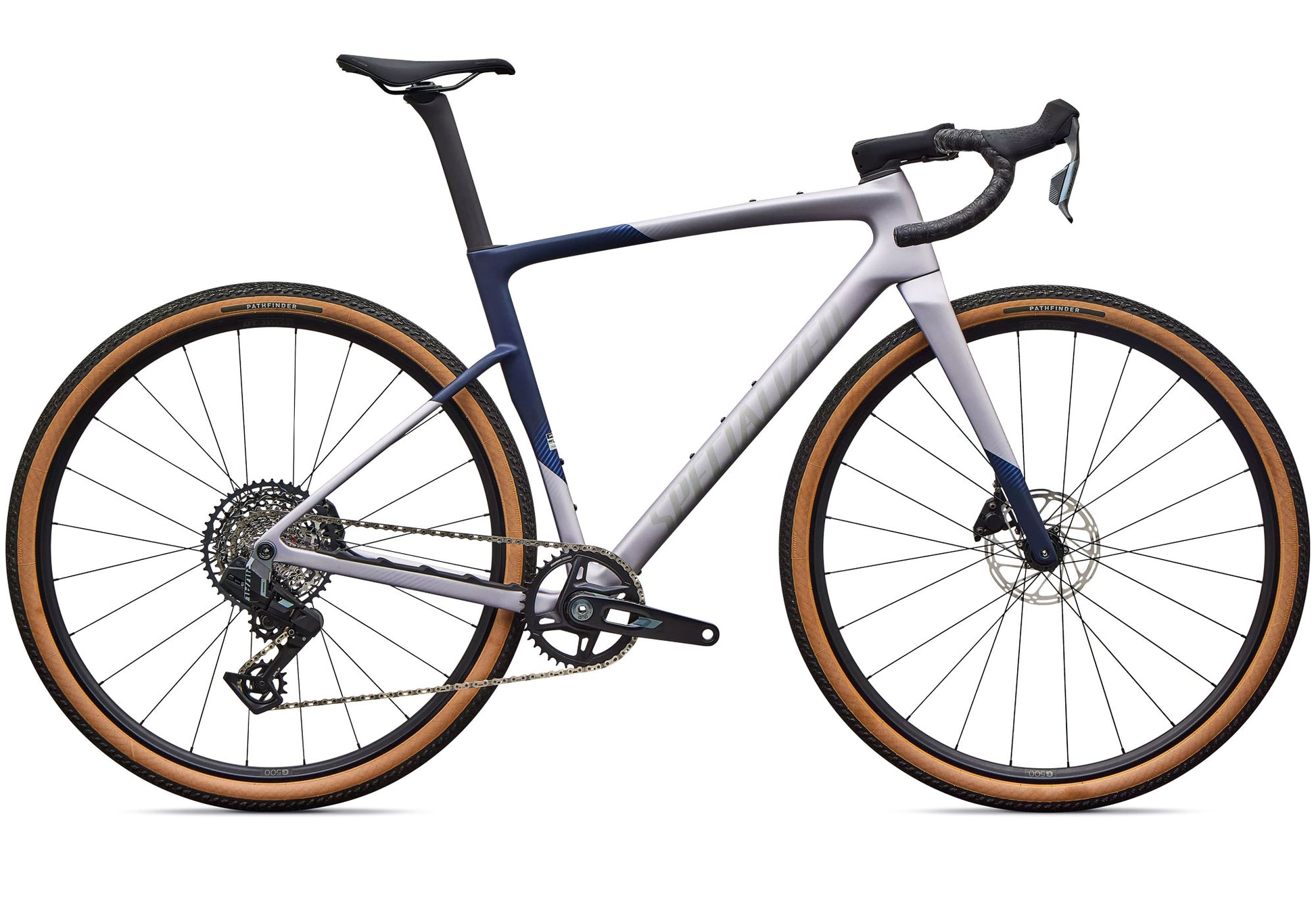 2027 Specialized Crux 5 Comp Unisex Gravel Bike, SRAM Rival XPLR, Amethyst Frost image 2