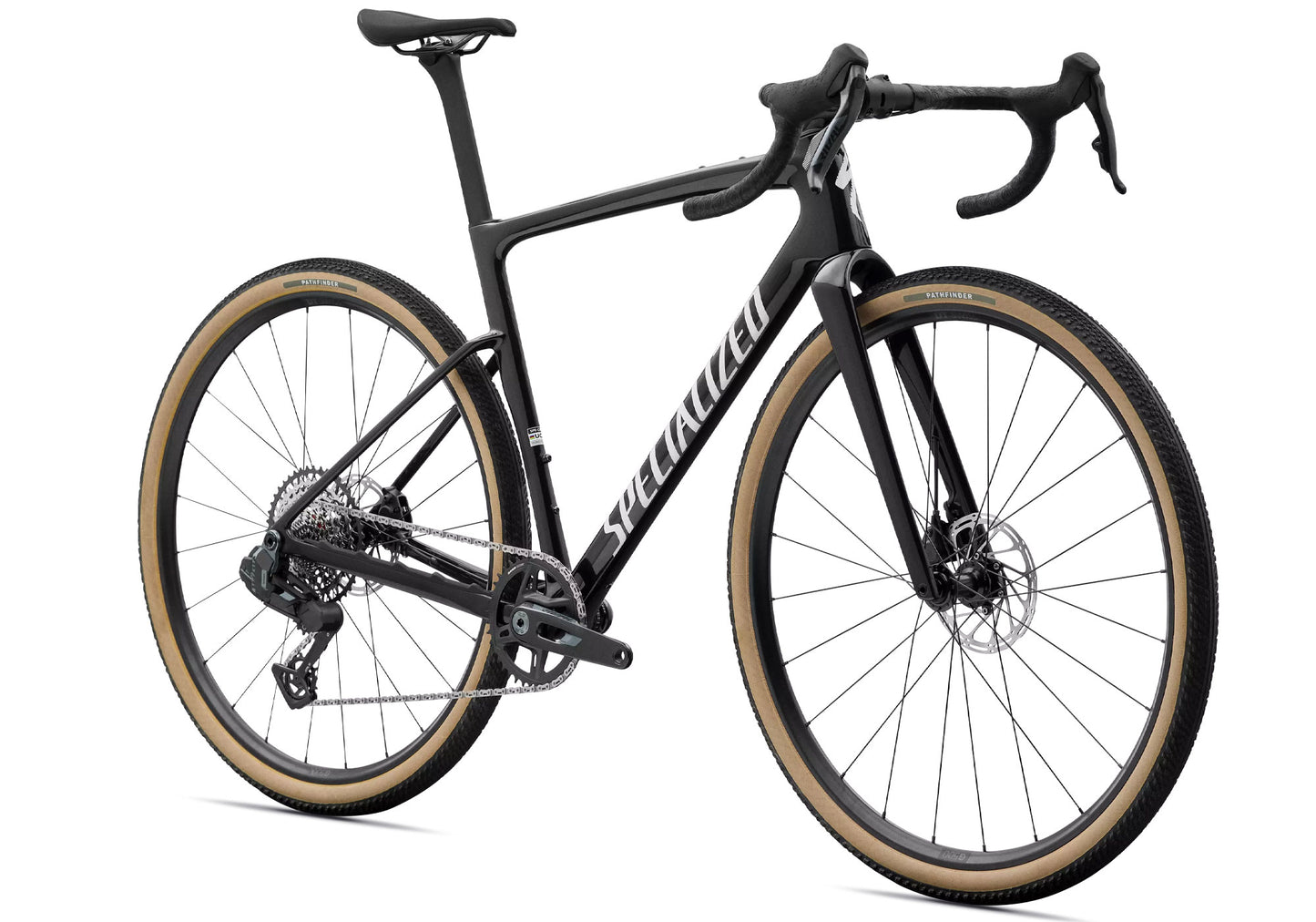 2027 Specialized Crux 5 Comp Unisex Gravel Bike SRAM Rival XPLR, Obsidian Metallic image 1