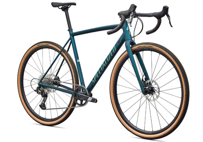 2026 Specialized Crux DSW Comp Unisex Gravel/Adventure Bike, Emerald Metallic/Fjord Metallic image 1