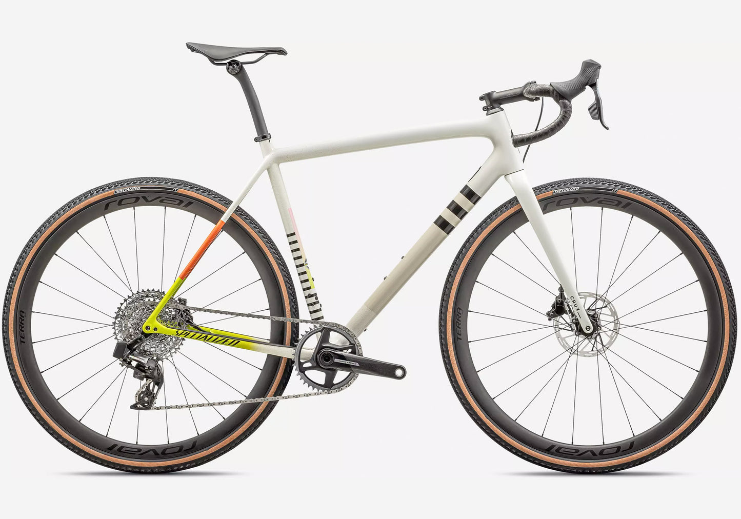 2024 Specialized Crux Pro, Gloss Dune White Birch Cactus Bloom Speckle