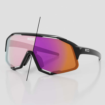 Koo Demos Cycling Sunglasses - Black / Photochromic Fuchsia Mirror OEY00005-971  image 1