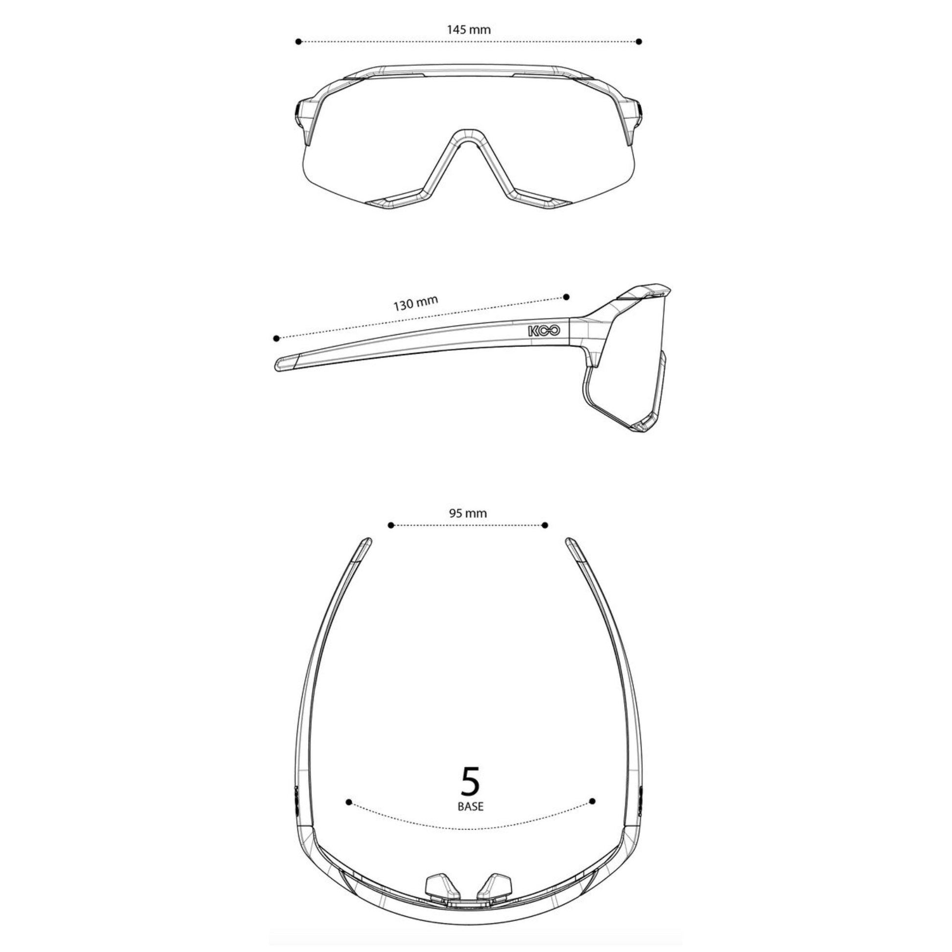 Koo Demos Black/Green Mirror Lens Unisex Cycling Sunglasses OEY00005.616 image 4
