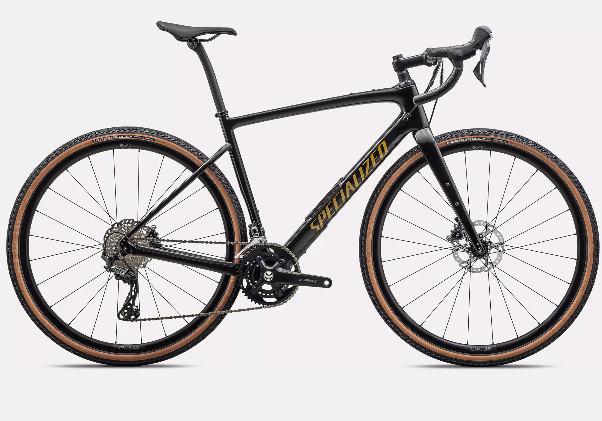 Specialized Diverge Comp Carbon, Gloss Obsidian/Harvest Gold Metallic - Size 56 only 95423-5356 image 3