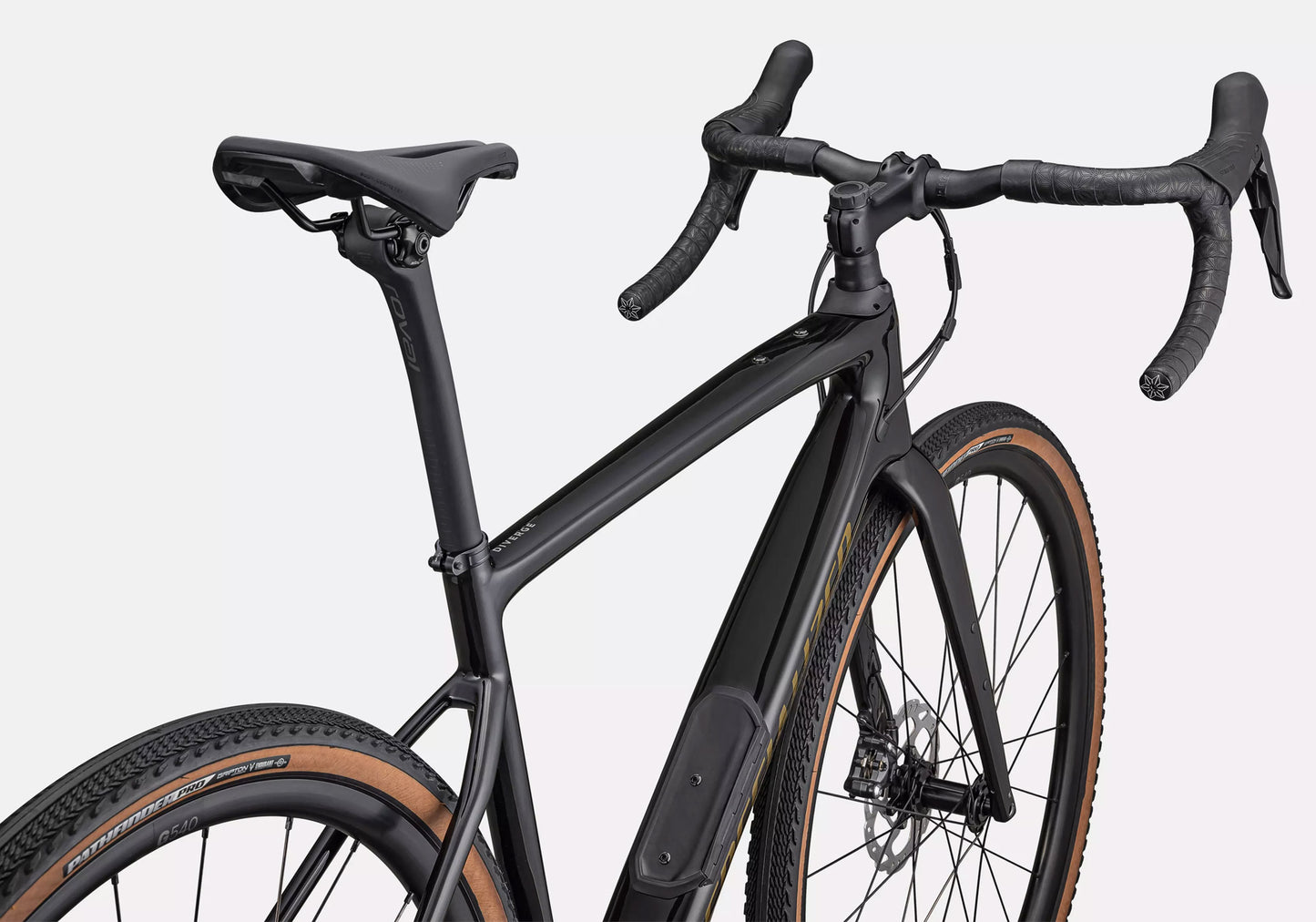 Specialized Diverge Comp Carbon, Gloss Obsidian/Harvest Gold Metallic - Size 56 only 95423-5356 image 5