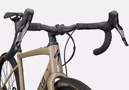 2025 Specialized Diverge Comp E5 Gloss Taupe/ Slate Close-Up