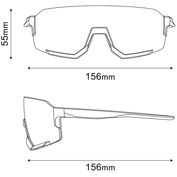 Shimano Aerolite 2 Cycling Sunglasses, Black with Photochromic Grey Lens image 2