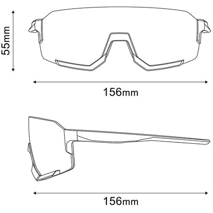 Shimano Aerolite 2 Cycling Sunglasses, Black with Photochromic Grey Lens image 2