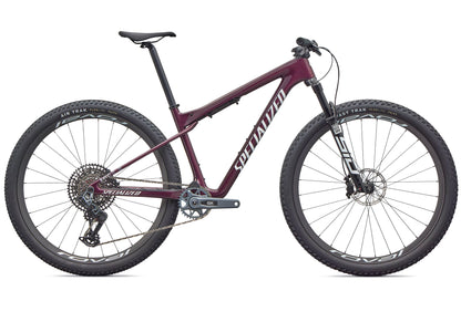 2026 Specialized Epic World Cup Expert Unisex Mountain Bike, Gloss Bordeaux Metallic/White image 3