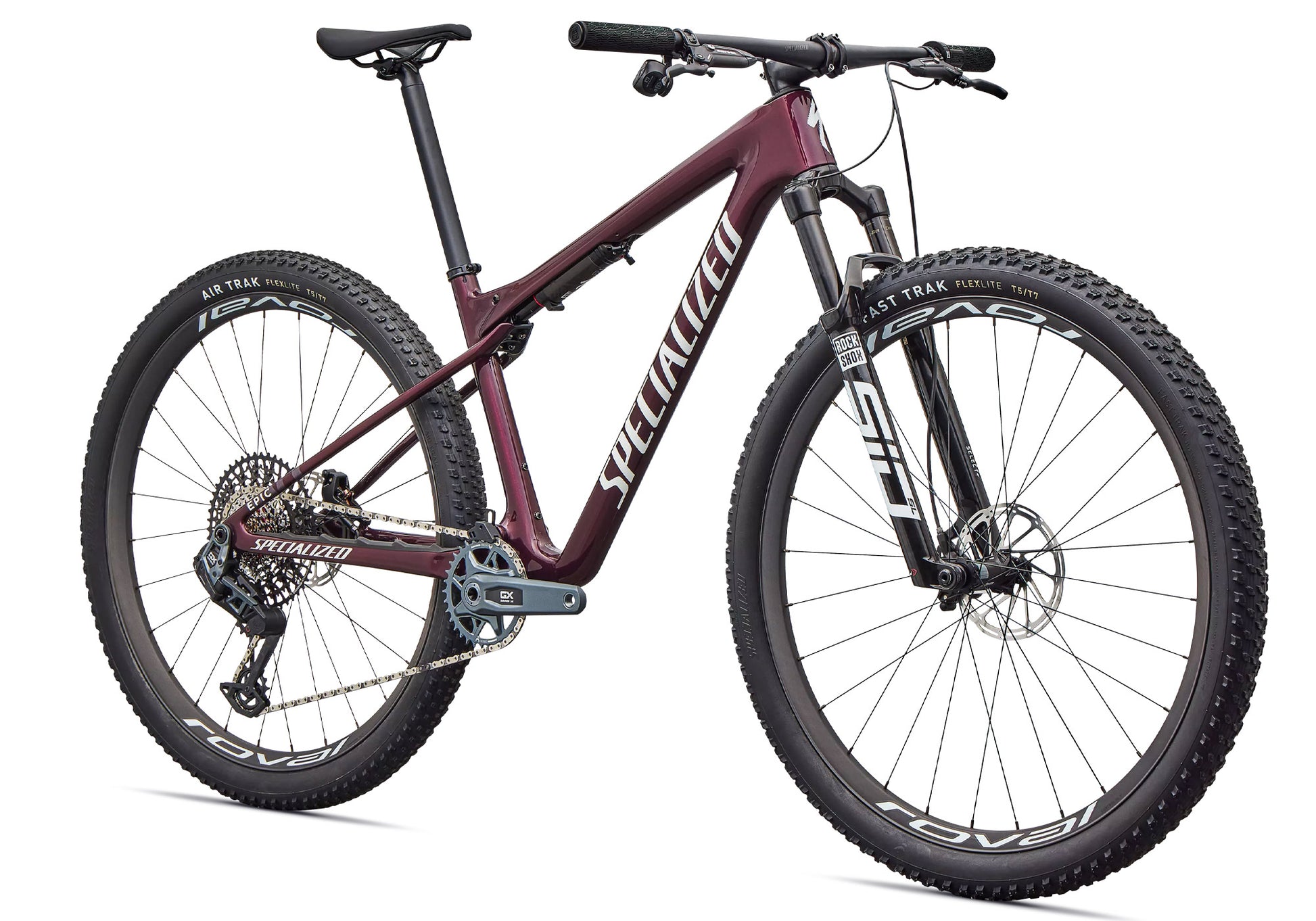 2026 Specialized Epic World Cup Expert Unisex Mountain Bike, Gloss Bordeaux Metallic/White image 1