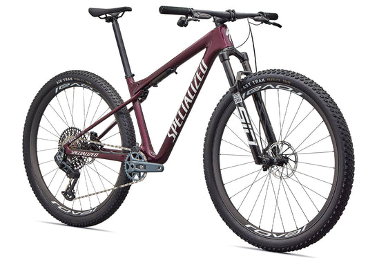 2026 Specialized Epic World Cup Expert Unisex Mountain Bike, Gloss Bordeaux Metallic/White image 1