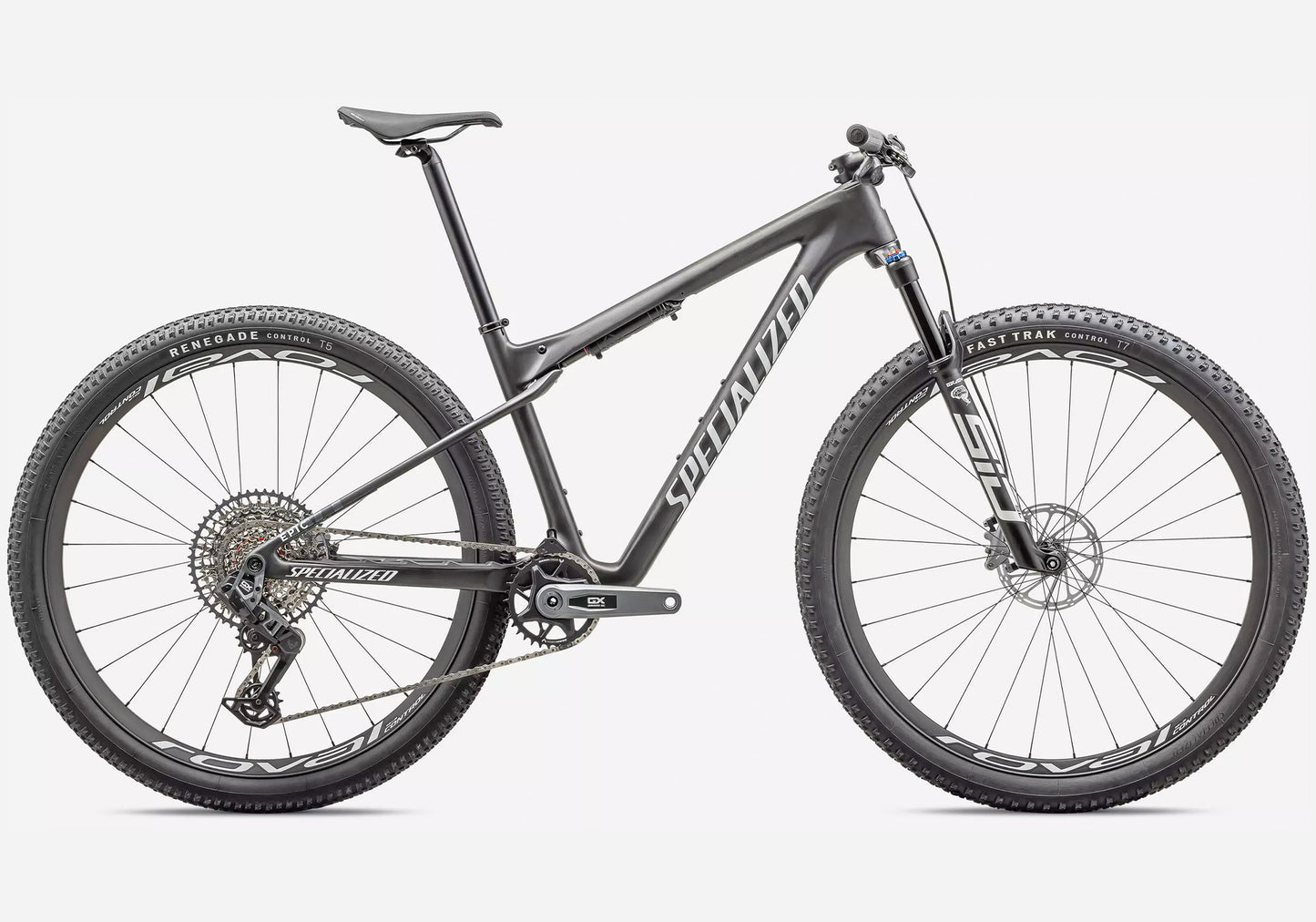 2024 Specialized Epic World Cup Expert, Satin Carbon/White Pearl