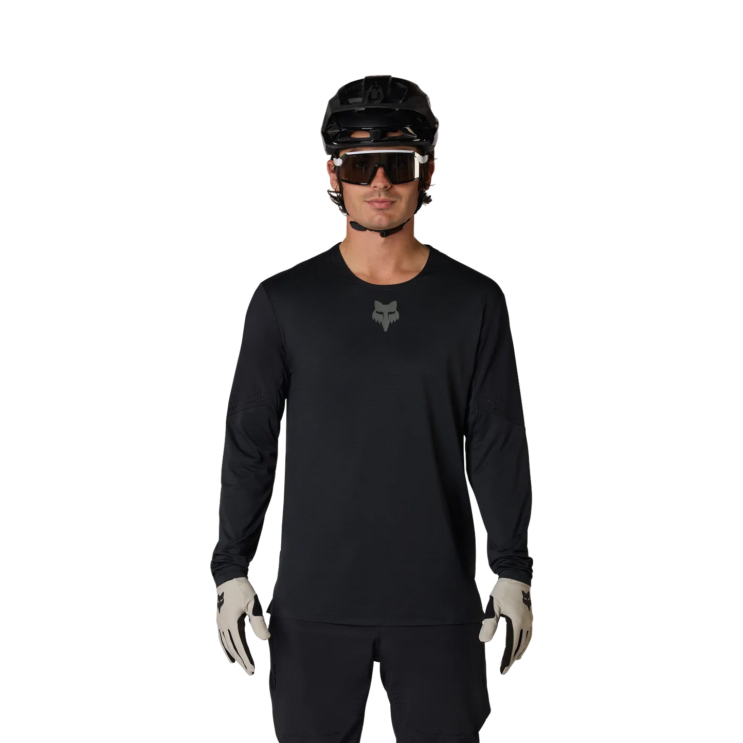 2027 Fox Flexair Men's Long Sleeve Men's Mountain Bike Jersey - Black image 3