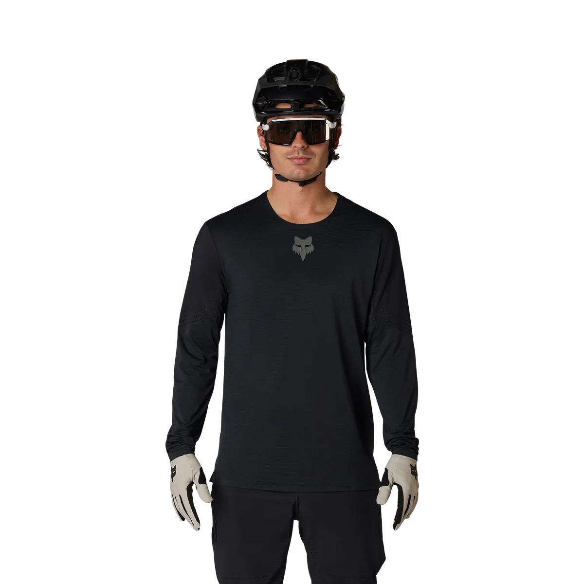 2027 Fox Flexair Men's Long Sleeve Men's Mountain Bike Jersey - Black image 3