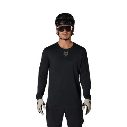 2027 Fox Flexair Men's Long Sleeve Men's Mountain Bike Jersey - Black image 3