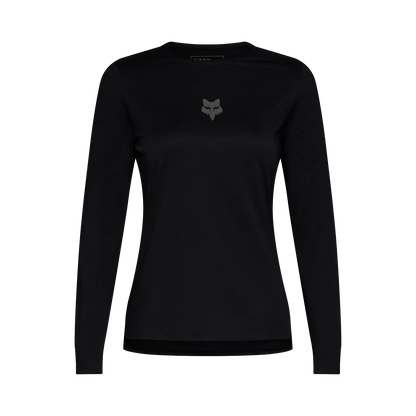 2027 Fox Flexair Women's Long Sleeve Mountain Bike Jersey - Black image 1