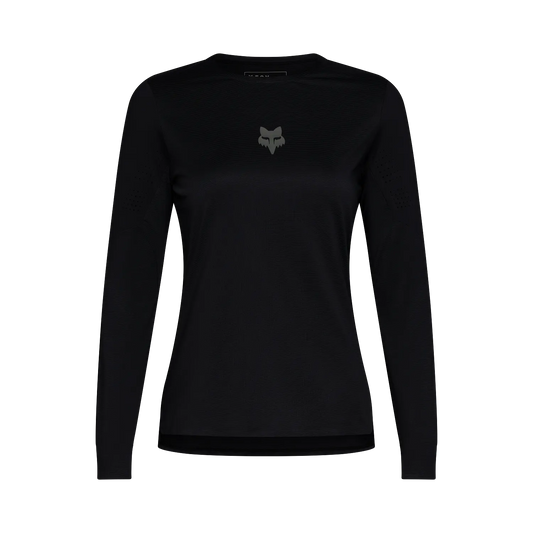 2027 Fox Flexair Women's Long Sleeve Mountain Bike Jersey - Black image 1
