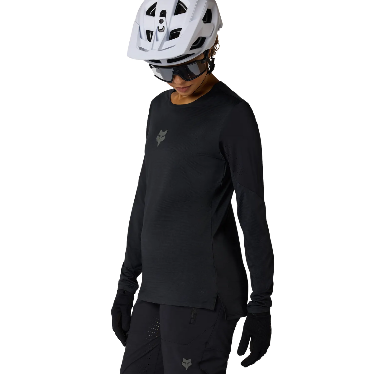 2027 Fox Flexair Women's Long Sleeve Mountain Bike Jersey - Black image 4