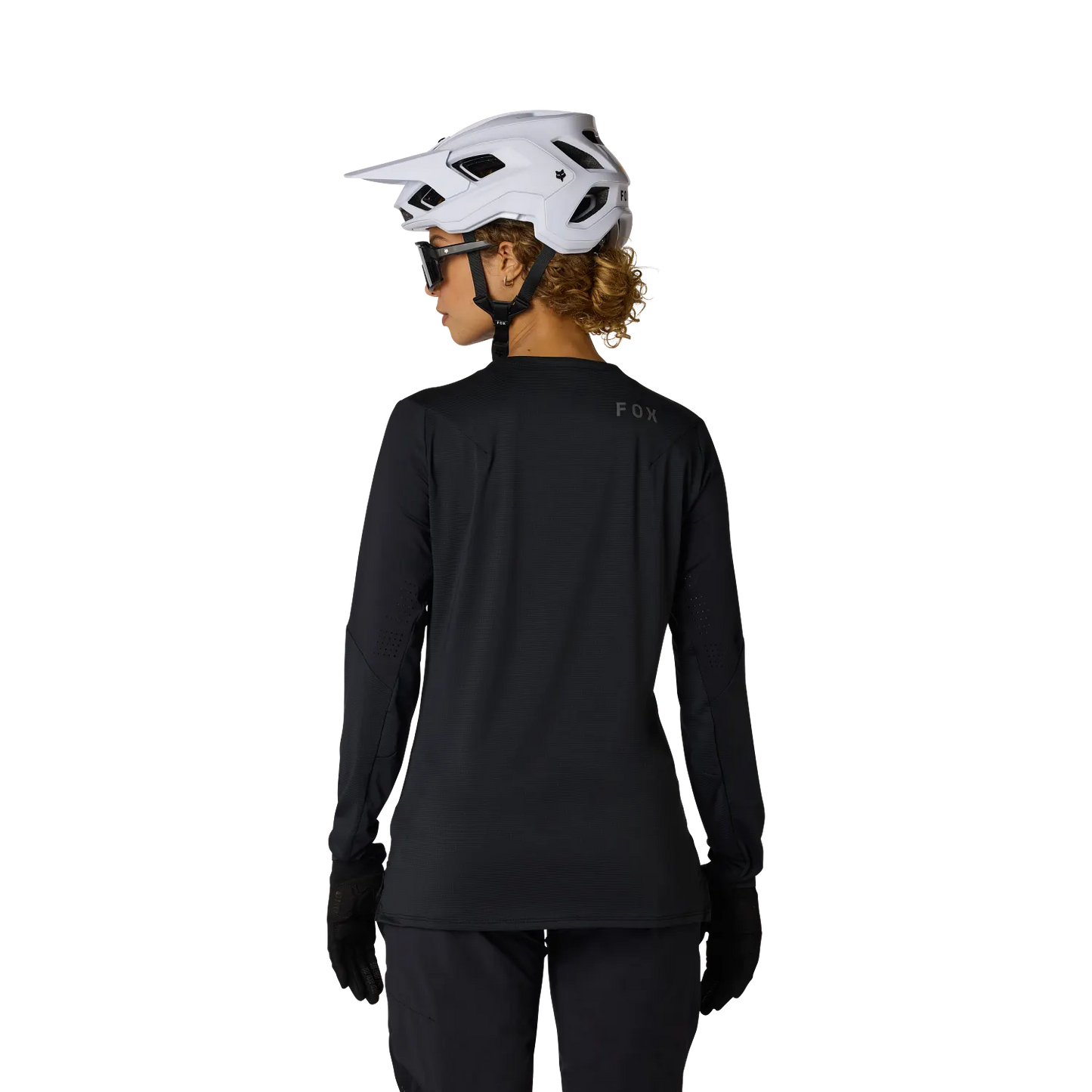 2027 Fox Flexair Women's Long Sleeve Mountain Bike Jersey - Black image 3