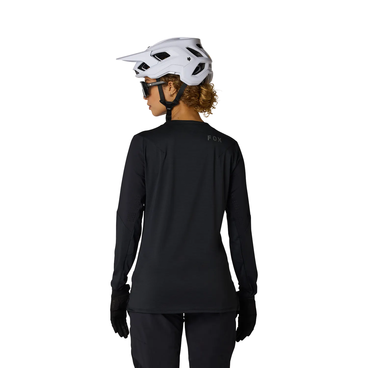 2027 Fox Flexair Women's Long Sleeve Mountain Bike Jersey - Black image 3