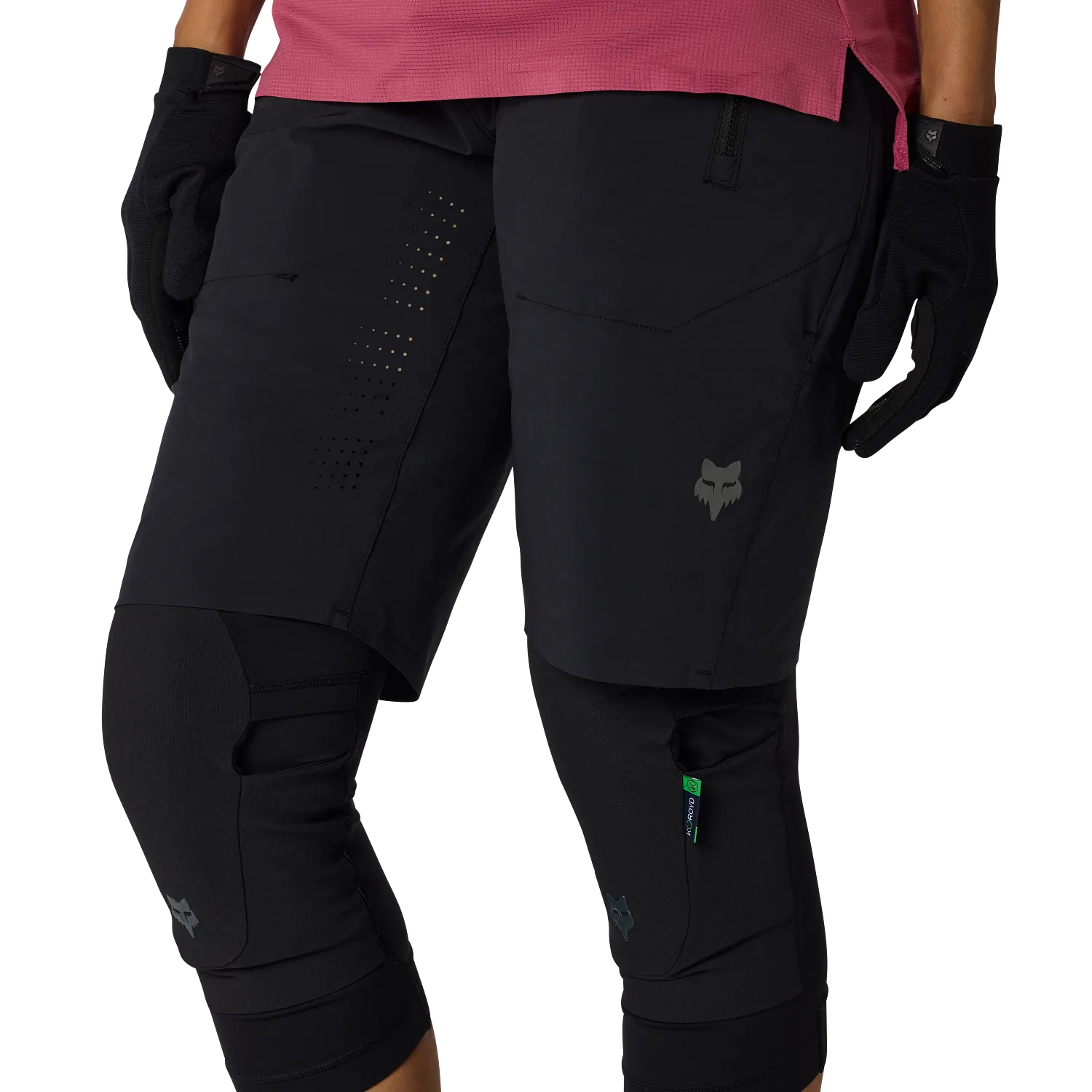 2027 Fox Flexair Women's Mountain Bike Shorts - Black image 3