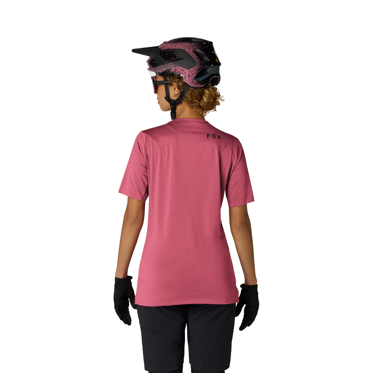 Fox Flexair Women's Short Sleeve Mountain Bike Jersey - Berry image 4
