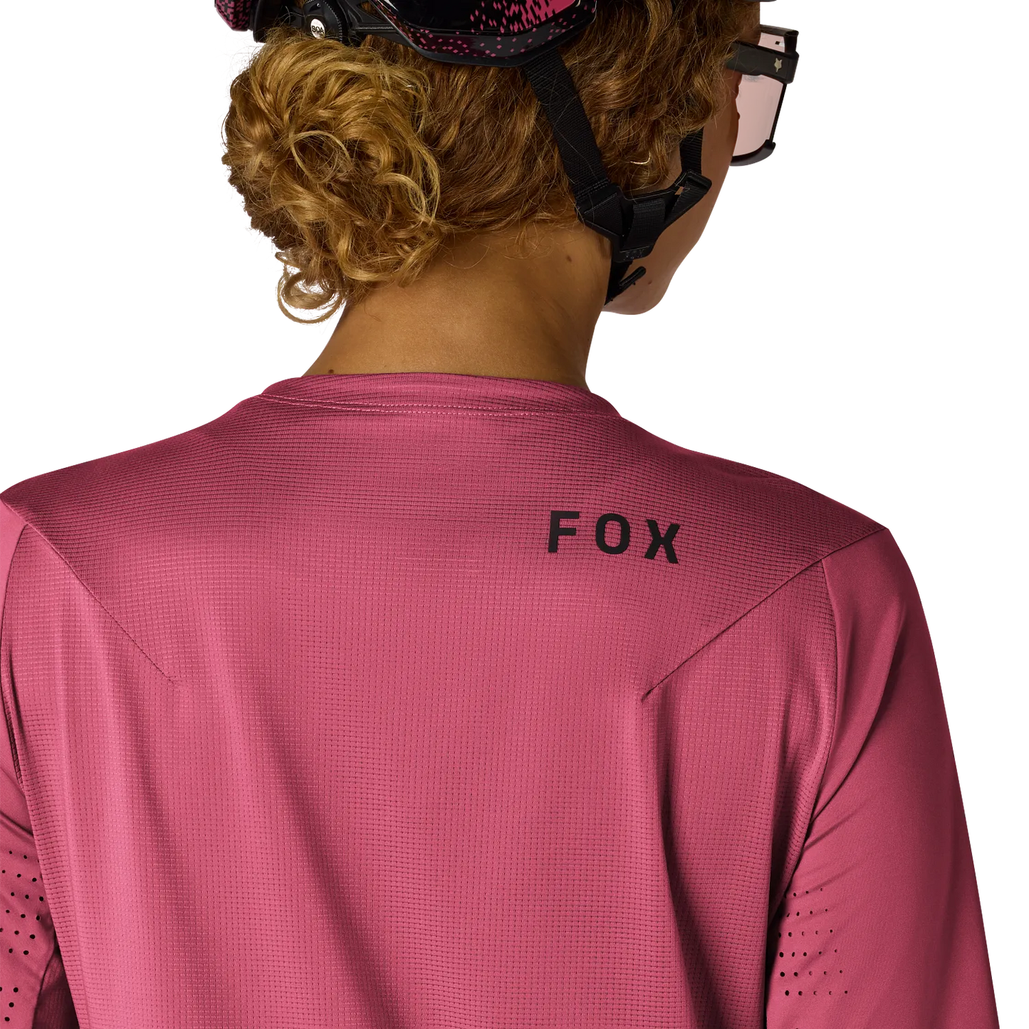 Fox Flexair Women's Short Sleeve Mountain Bike Jersey - Berry image 5