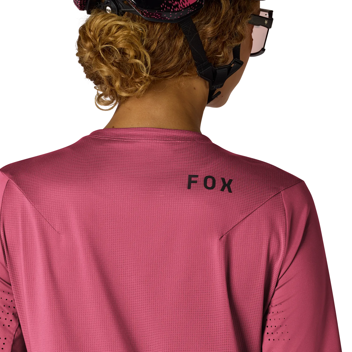 Fox Flexair Women's Short Sleeve Mountain Bike Jersey - Berry image 5