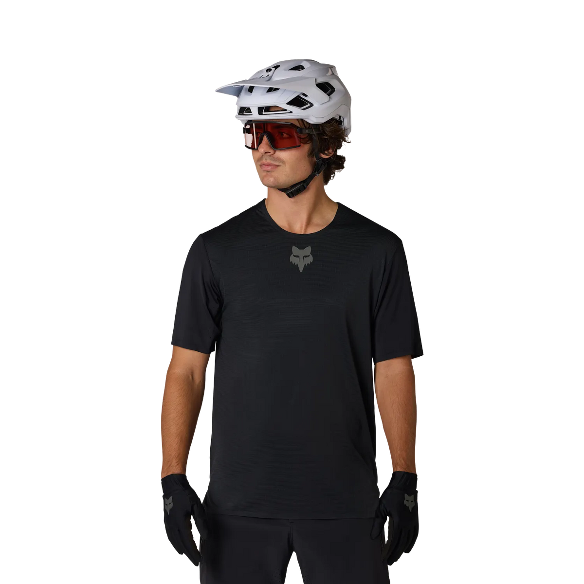 2027 Fox Flexair Men's Short Sleeve Men's Mountain Bike Jersey - Black image 3
