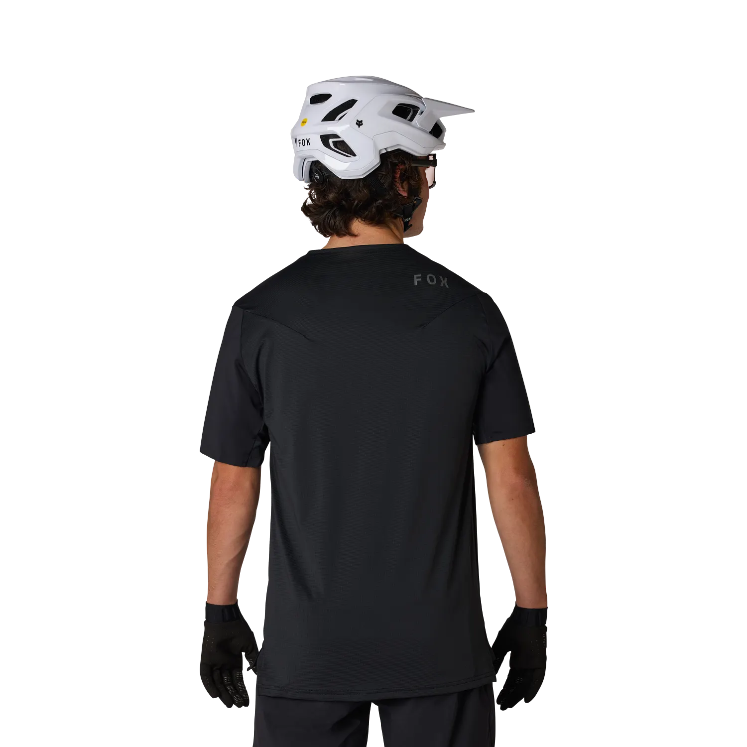 2027 Fox Flexair Men's Short Sleeve Men's Mountain Bike Jersey - Black image 4