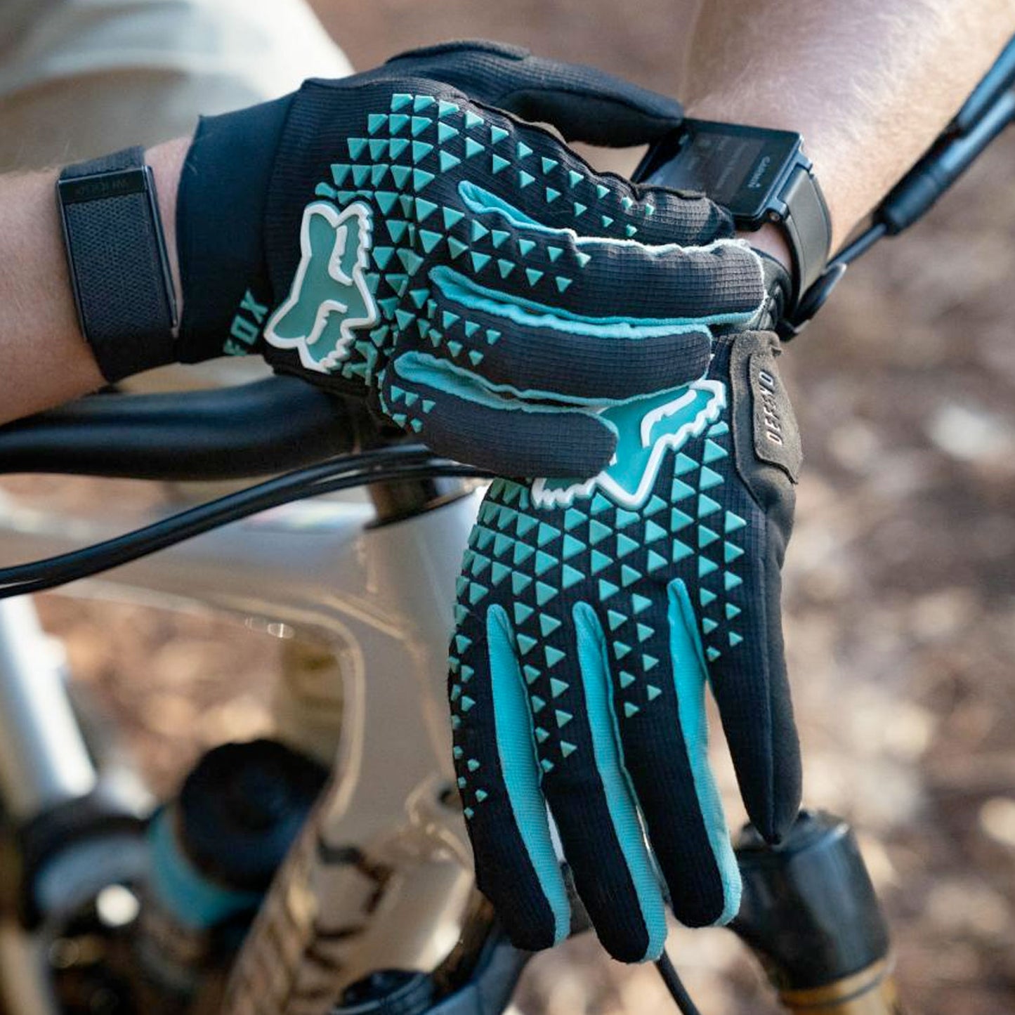 Fox Defend MTB Gloves, Teal