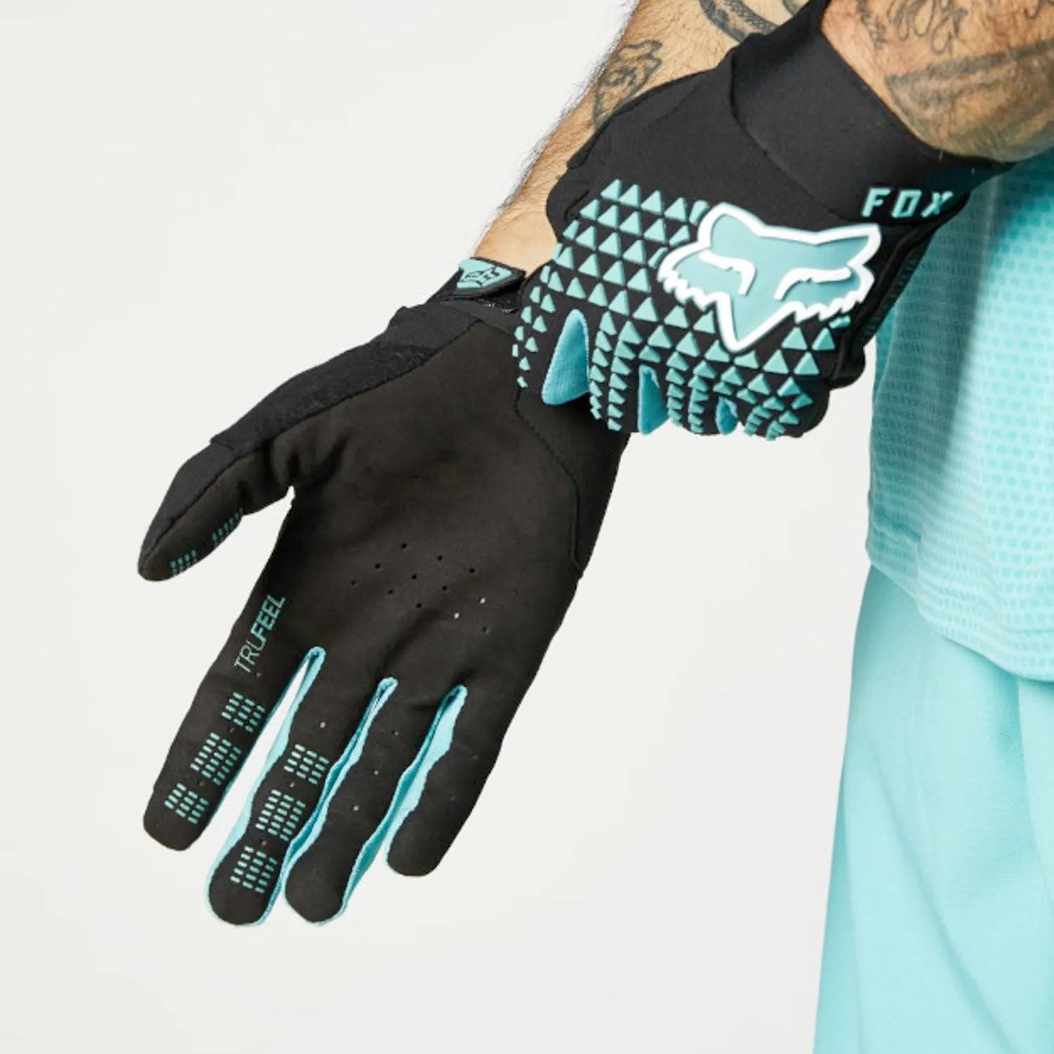 Fox Defend MTB Gloves, Teal