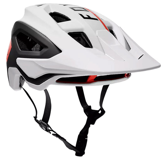 Fox Speedframe Pro Blocked Unisex Mountain Bike Helmet, White/Black