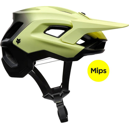 Fox Speedframe Pro Mountain Bike Helmet, Back Fade/Lime image 2