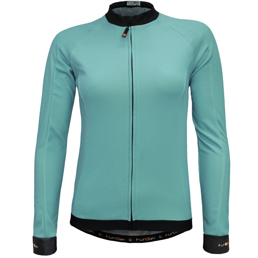 Funkier Parma Women's Long Sleeve Winter Jersey, Mint image 1