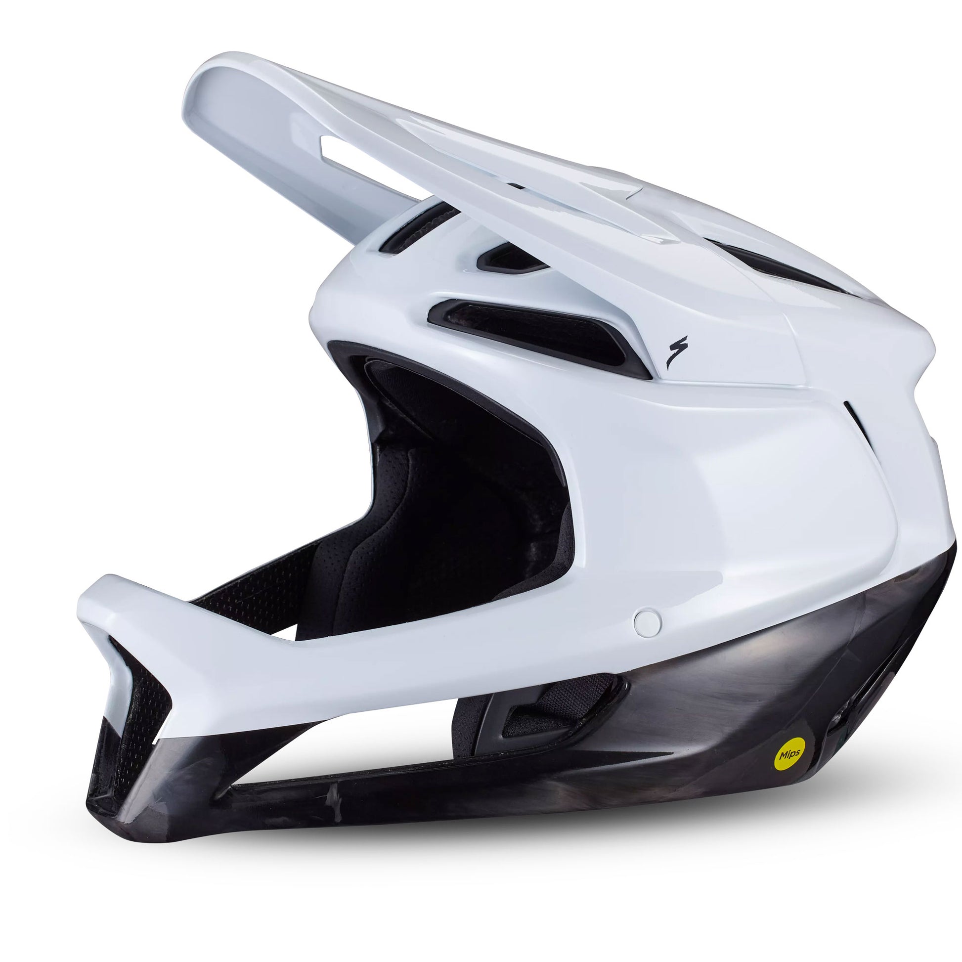 Specalized Gambit Full Face MTB Helmet - White/Carbon image 1