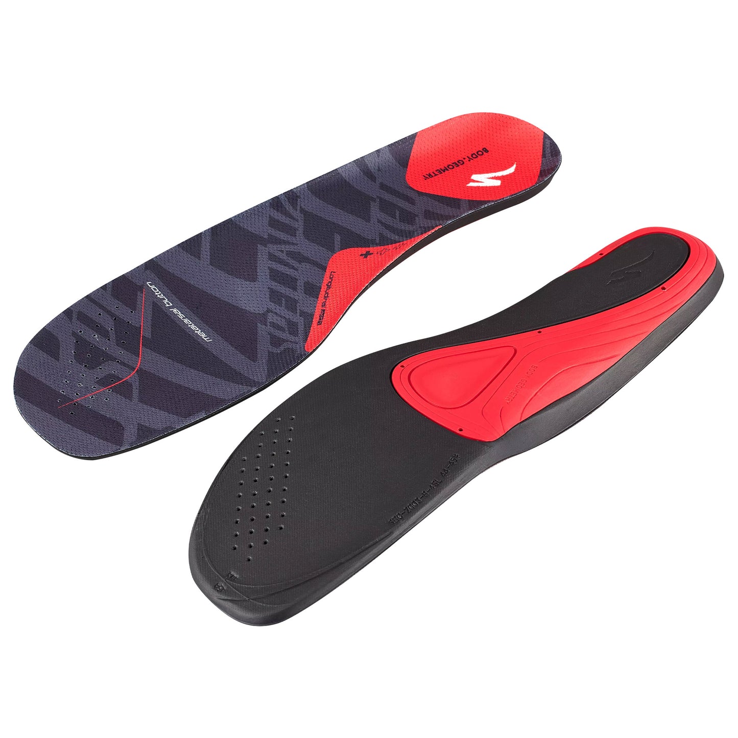 Specialized Body Geometry SL Footbeds Gen 2 , Red + (Low Arch Support)